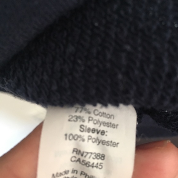 J. Crew navy and white sweater shirt. - Picture 5 of 7