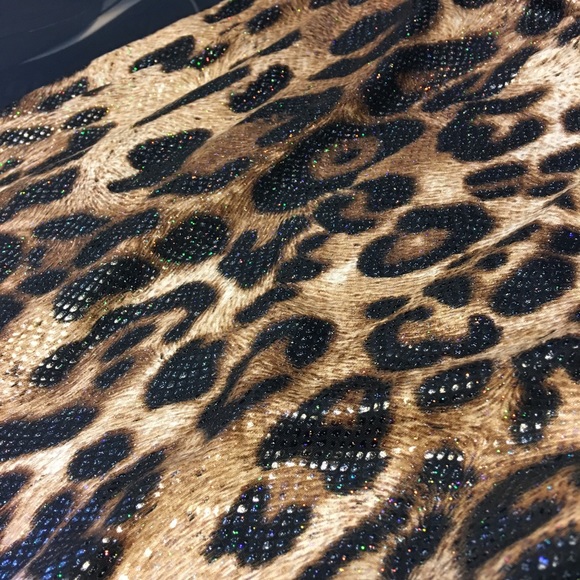 VINTAGE Glittery Snake/ Leopard Body Con Dress - Picture 8 of 8
