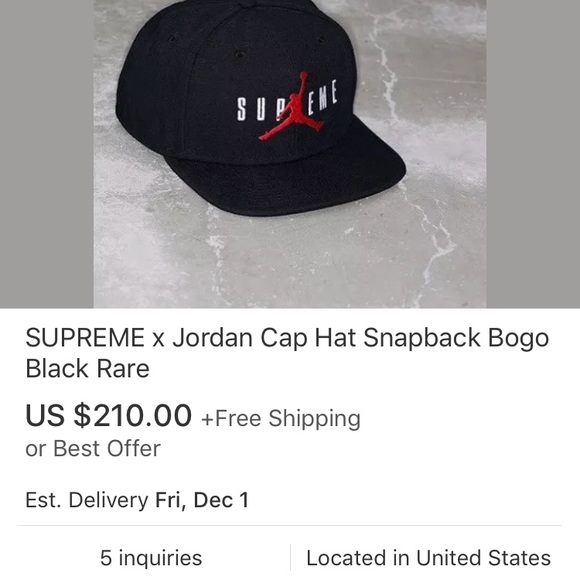 RARE supreme SnapBack