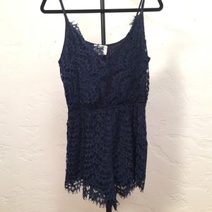 PPLA Blue Lace Romper - size M