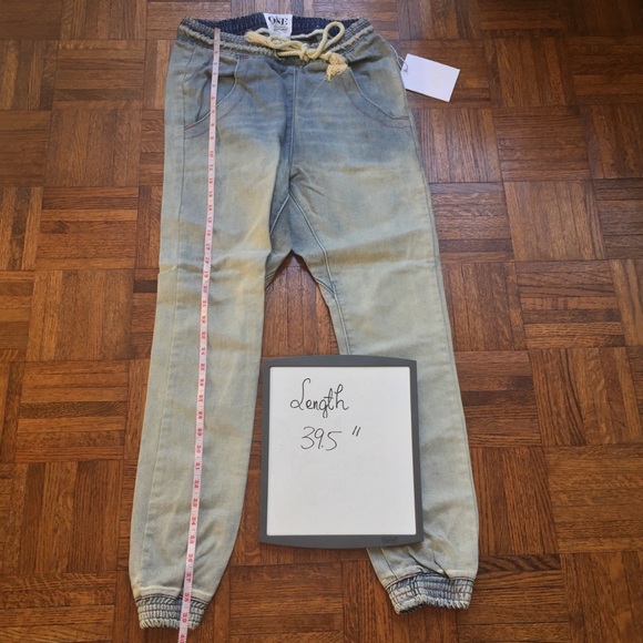 One Teaspoon Super Trackies Denim Jogger Pants - Picture 7 of 8