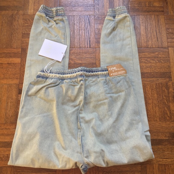 One Teaspoon Super Trackies Denim Jogger Pants - Picture 5 of 8