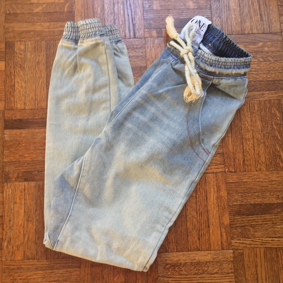 One Teaspoon Super Trackies Denim Jogger Pants - Picture 4 of 8