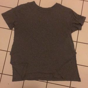Gray Old Navy short sleeve tunic with slits