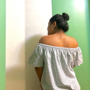 Off the shoulder shirt