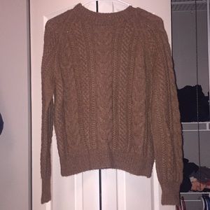 Knit brown sweater