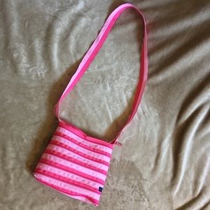 Pink Zip-I‎t bag crossbody purse vintage 90s