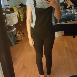 Black overalls