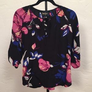 Yumi Kim - floral silk blouse - size XS