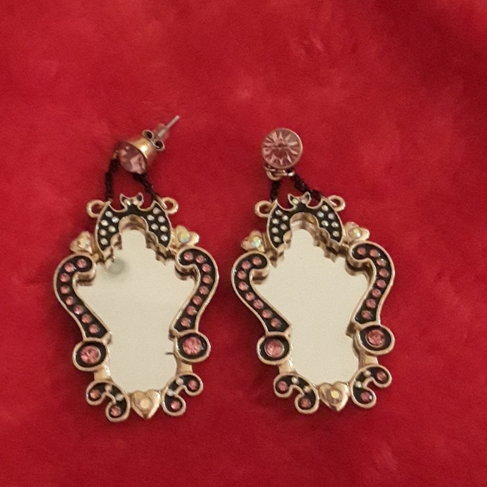 BETSY Johnson mirror earrings