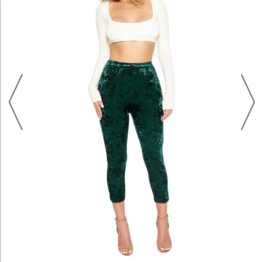 Velvet leggings