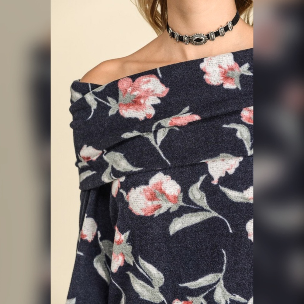 LAST 1! 💕 Soft On/Off Shoulder Brushed Hacci Top! - Picture 5 of 5