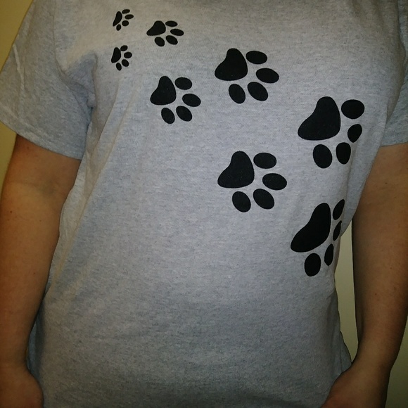 paw print t shirt - Picture 1 of 2