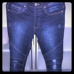 Supreme H&M Zara  “Men Skinny Biker Jeans”