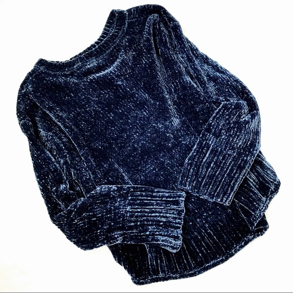 Zara Sweaters - ❗️Lowest❗️Zara Navy Chenille Sweater