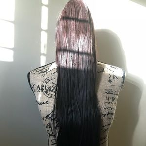 Dark brown wig