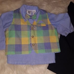 Boys 4 pc dress set with bow tie