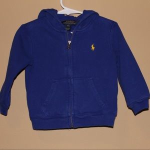 Ralph Lauren Blue Boys Hoodie Jacket