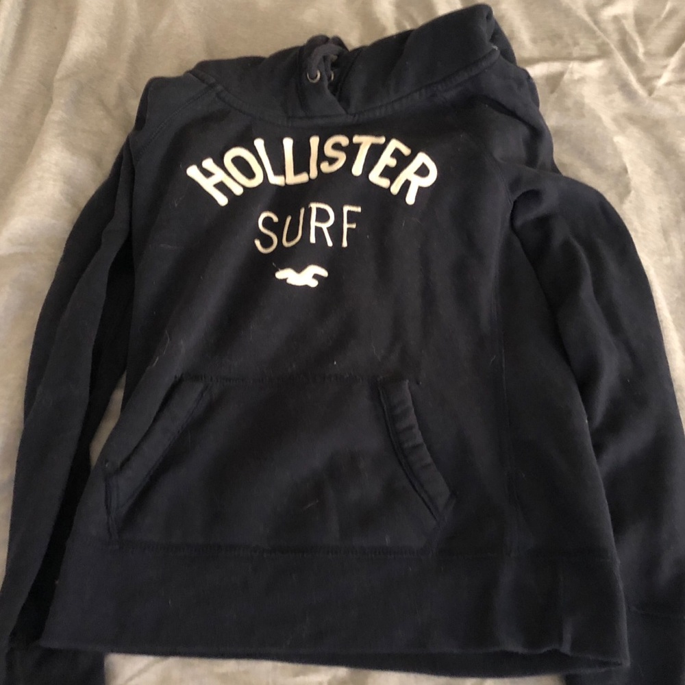 Hollister Fleece Hoodie Dark Blue