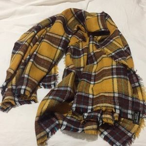 Zara Plaid Blanket Scarf