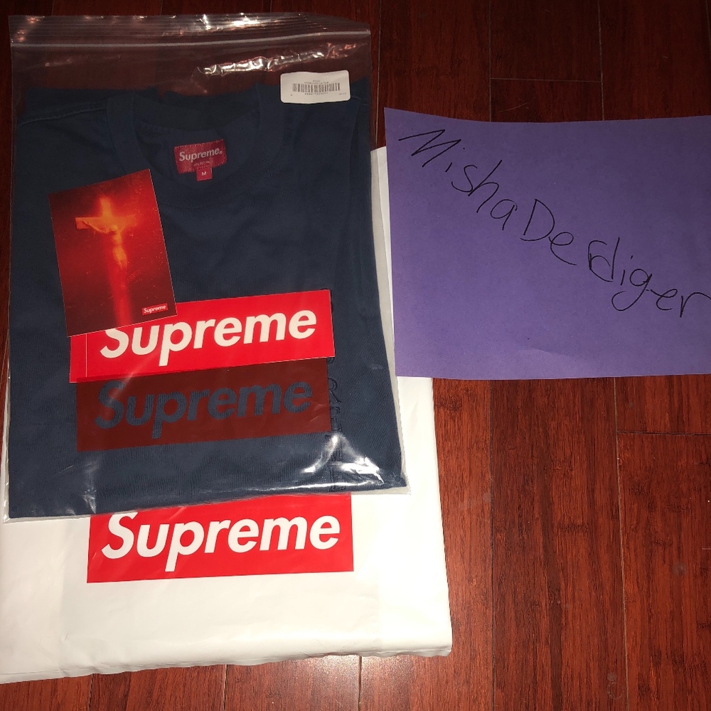 SELLING!!! NAVY SUPREME OVERDYED LONG SLEEVE TEE!!