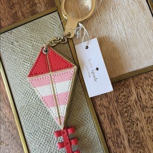 Kate Spade kite key chain NWT