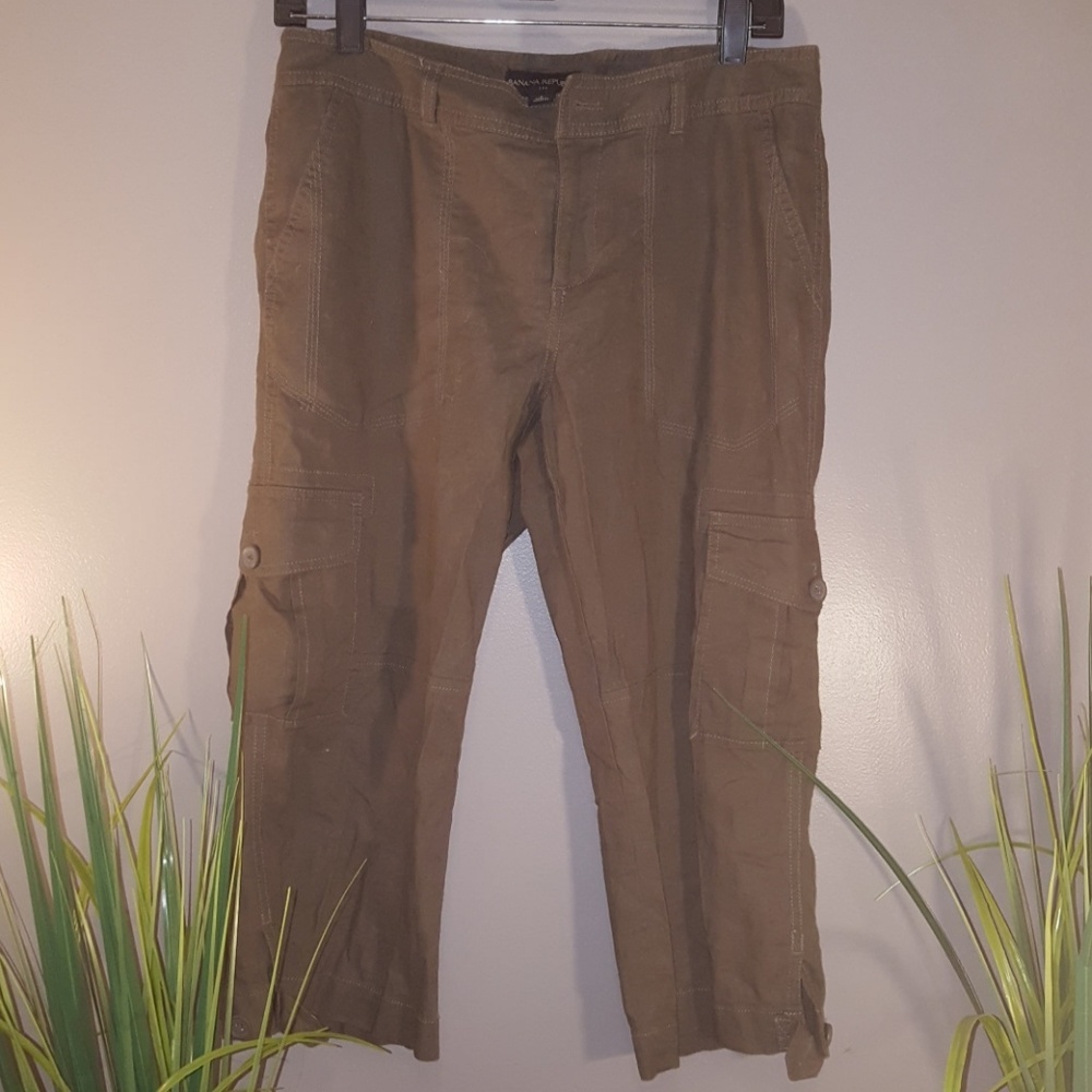 Banana republic linen capris