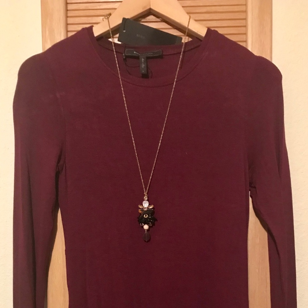 BCBG Cabernet Red Tank Dress