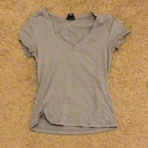 Gray v neck