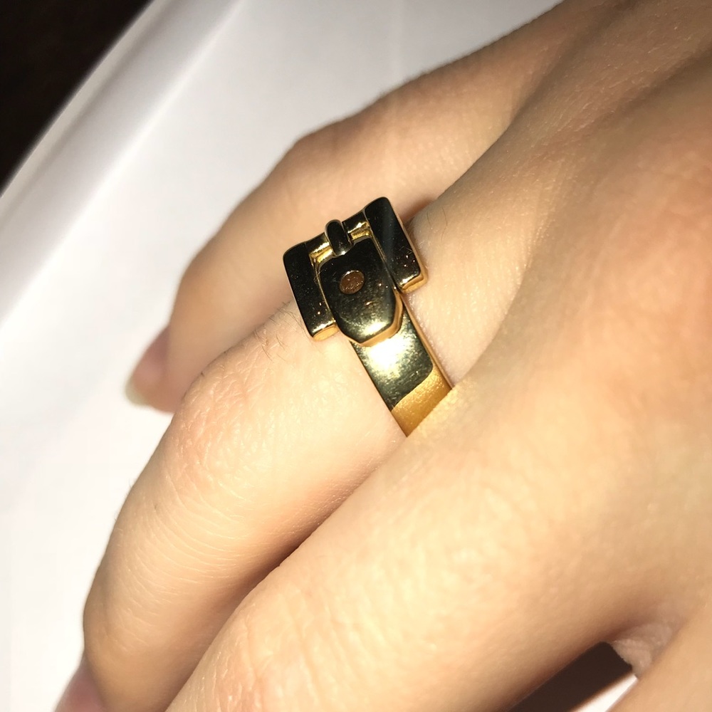 Gold Michael kors belt ring