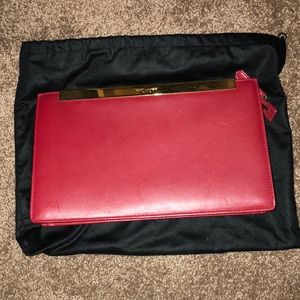 Saint Laurent clutch perfect for dinner dates