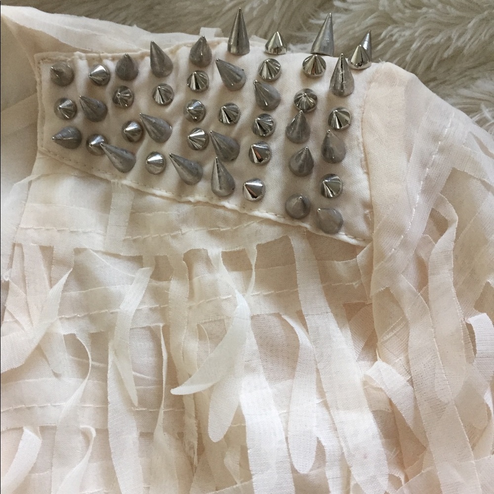 English Rose - fringe blazer