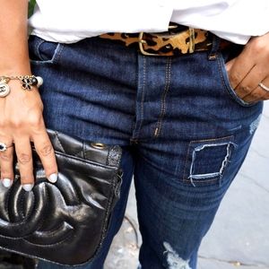 J. Crew Leopard Belt