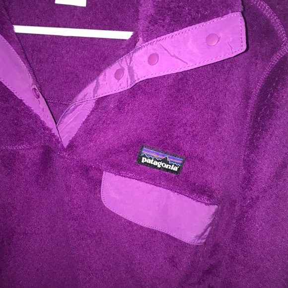 Magenta Patagonia fleece retool pullover! - Picture 2 of 3