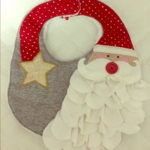 NWOT MudPie Santa Bib