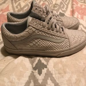 Vans snake skin sneakers