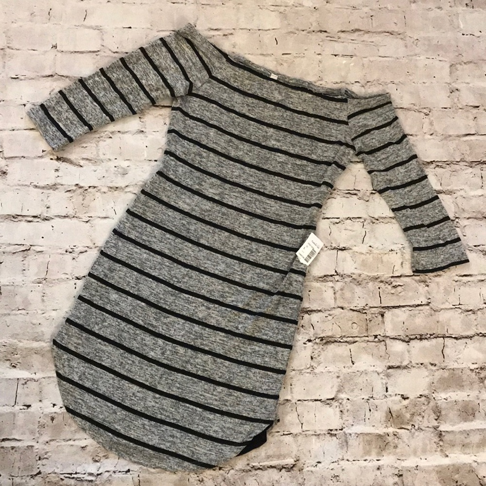 NWT Off the Shoulder Striped  Mini Dress ♥