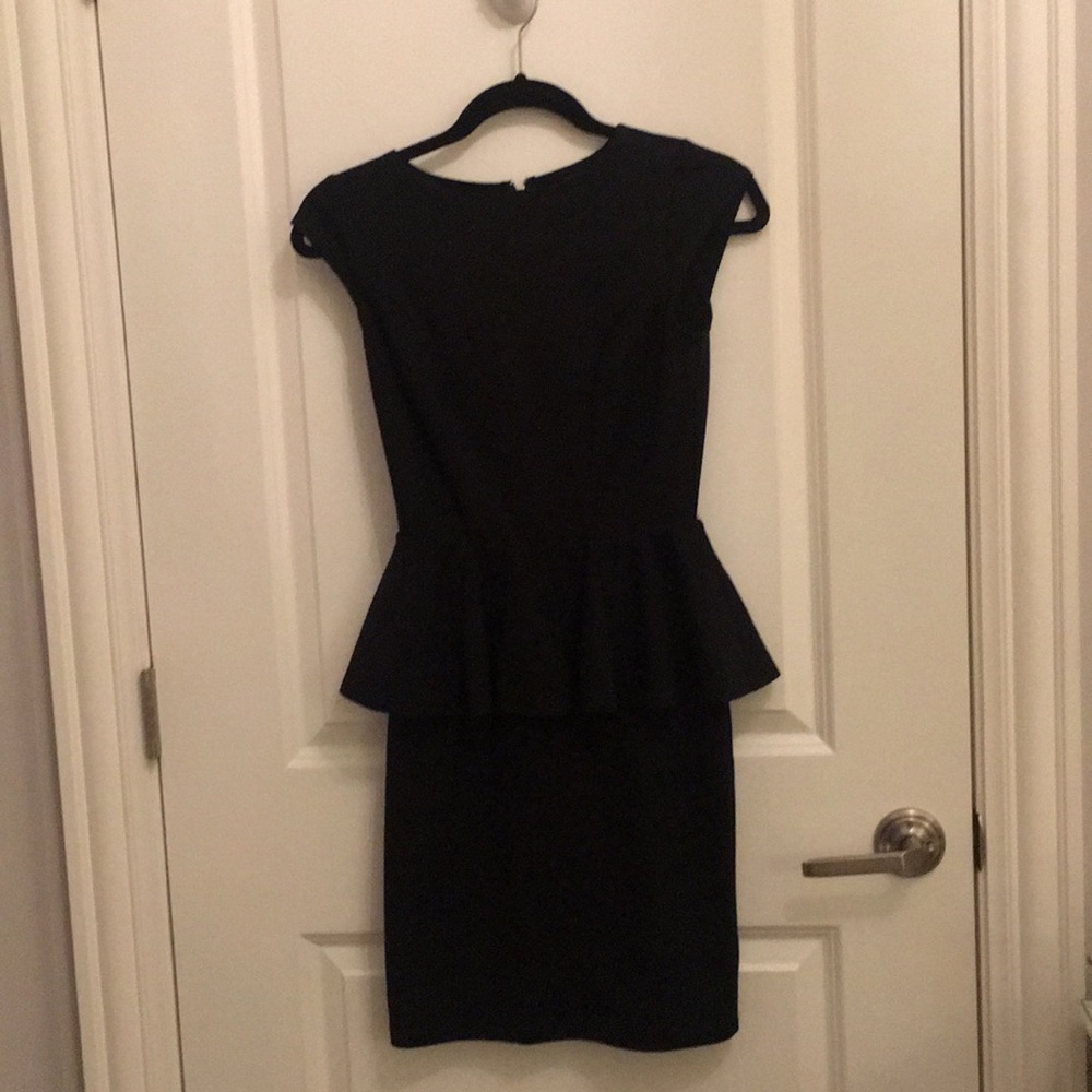 Black Peplum Dress