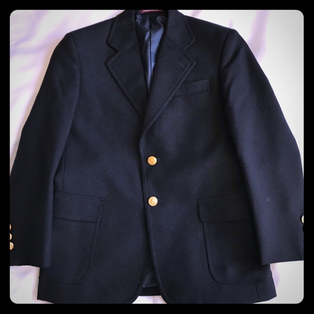 Boys Classic Navy Blazer Sport Coat Size 10
