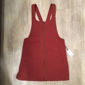 Zip Up Overall Dress