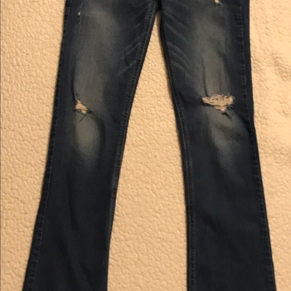 Hollister distressed boot cut jeans size 1R - Picture 3 of 4