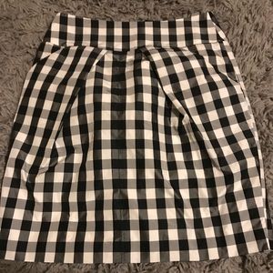Anthropologie gingham skirt