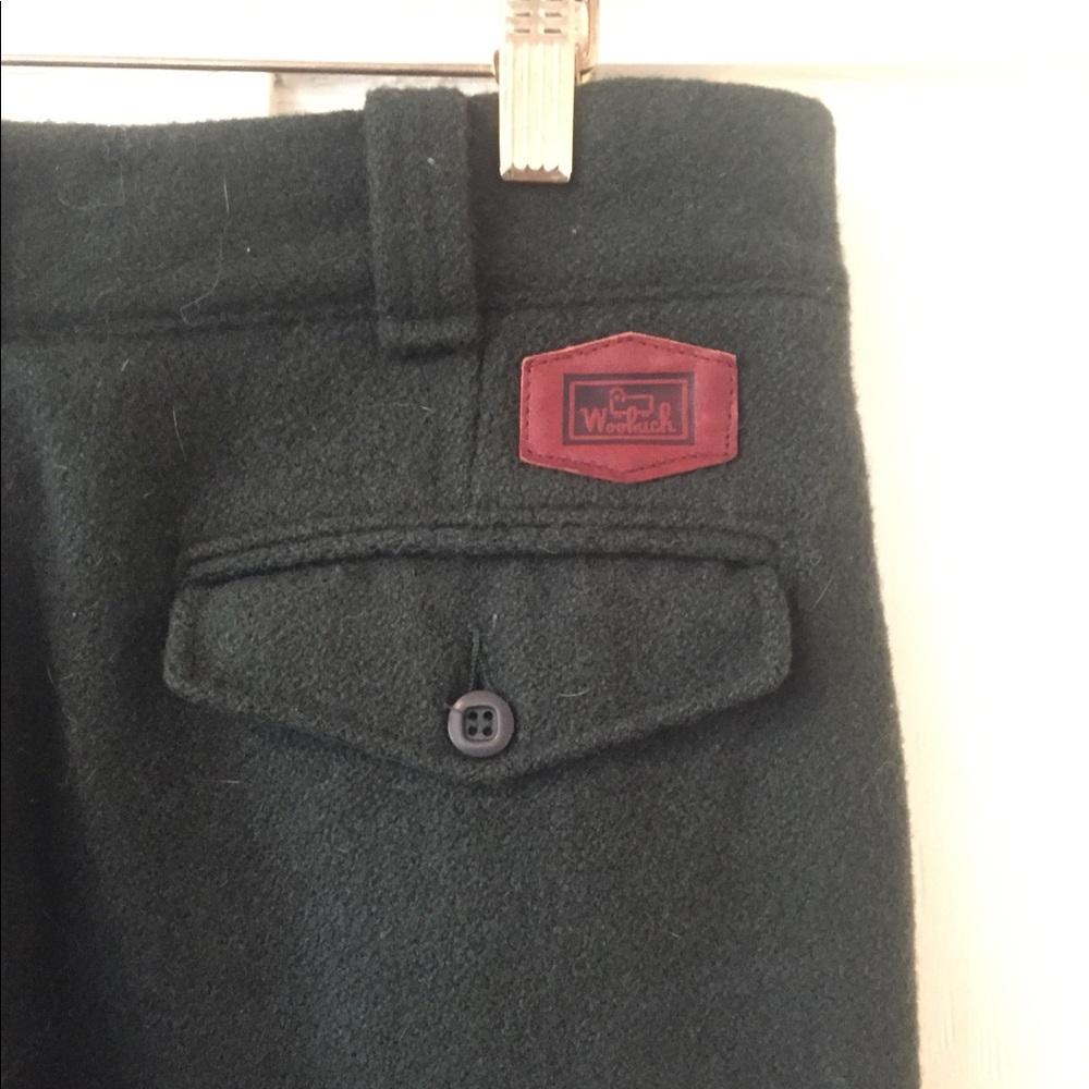 Vintage woolrich men's trousers dark green