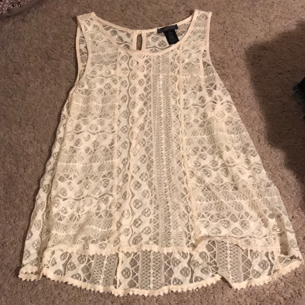 Cute lace tank