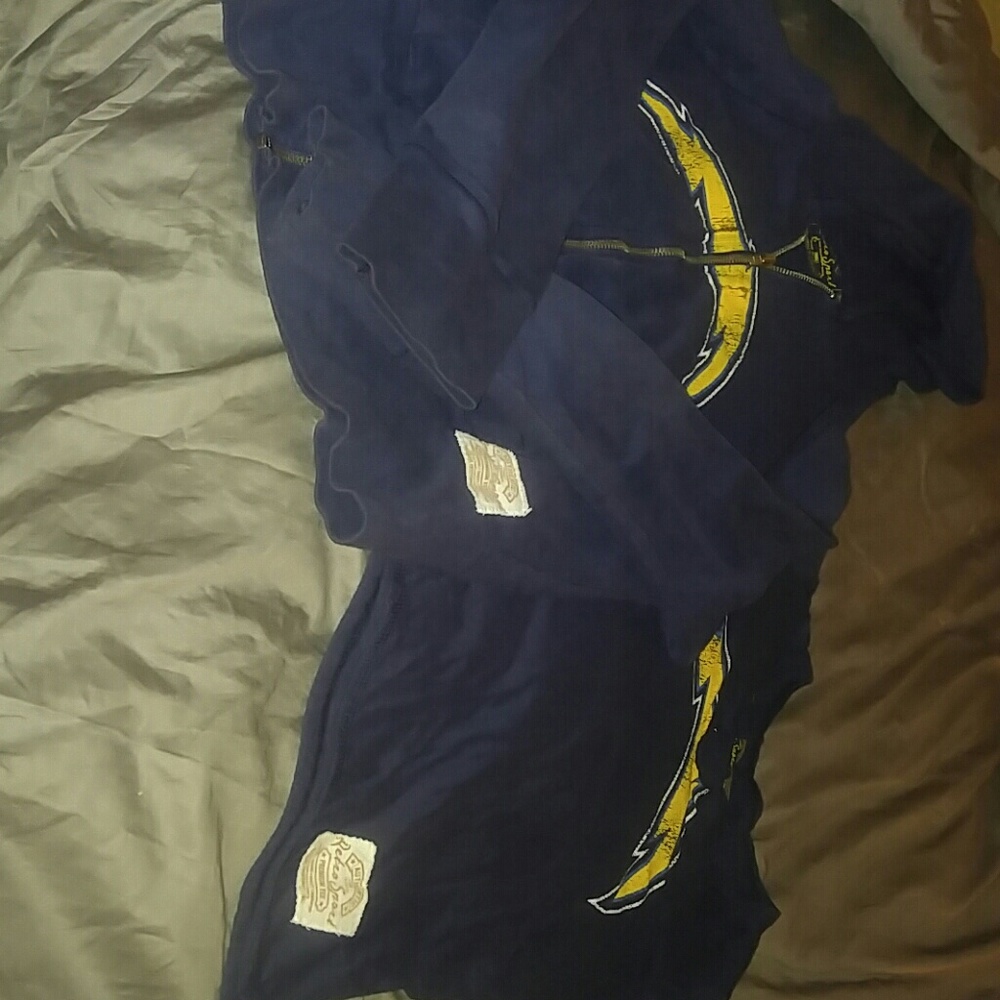 Retro Sport Chargers hoodie and tee