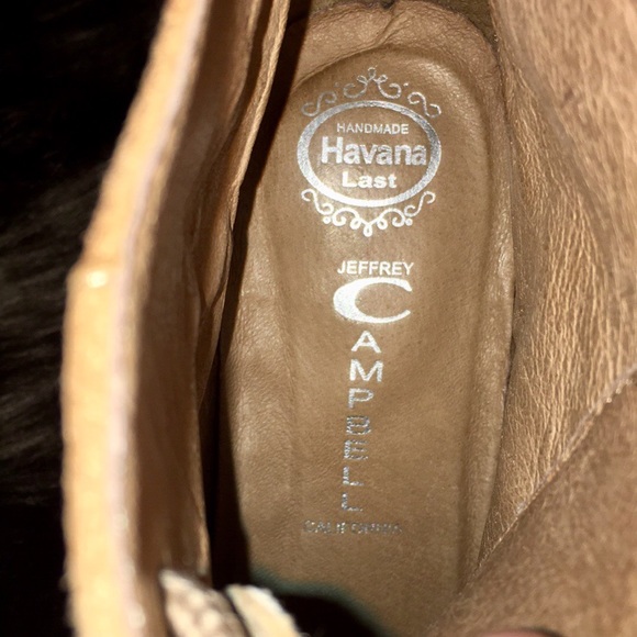 Jeffrey Campbell Havana Last Suede Tan Booties - Picture 6 of 8