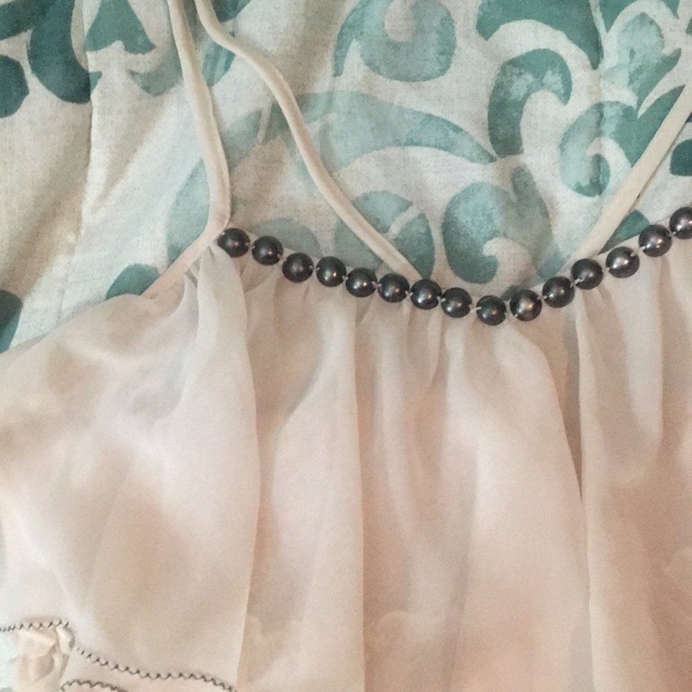 Beige Ruffled Dressy Blouse 👑