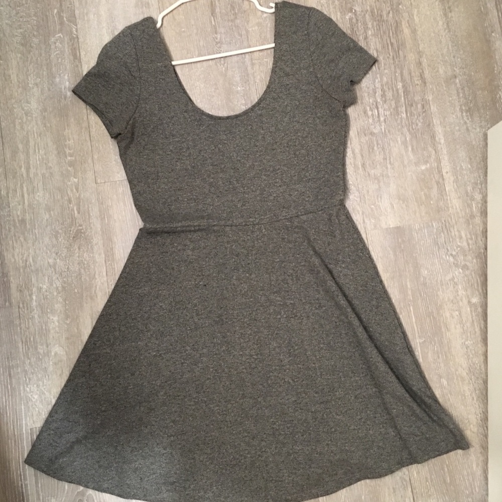 Gray Skater Dress