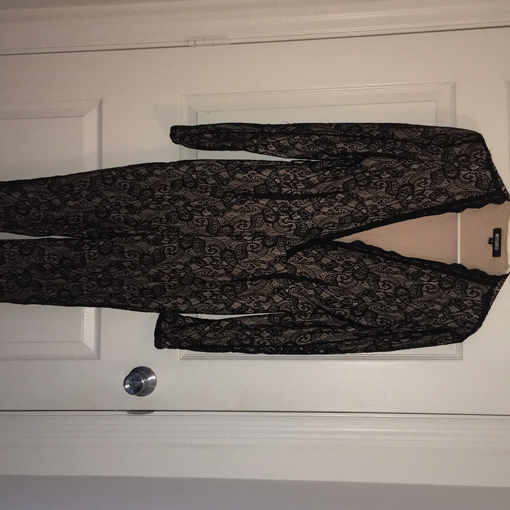 Laced Plunged jumpsuit