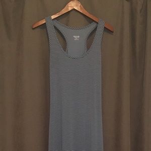 Mossimo Striped Maxi Dress w/ side slit-like new!